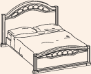Кровать амалфи.
